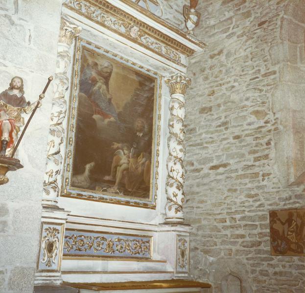 autel, retable, tableau : la Vierge apparaissant à saint Roch - © Ministère de la Culture (France), Médiathèque du patrimoine et de la photographie (objets mobiliers), tous droits réservés