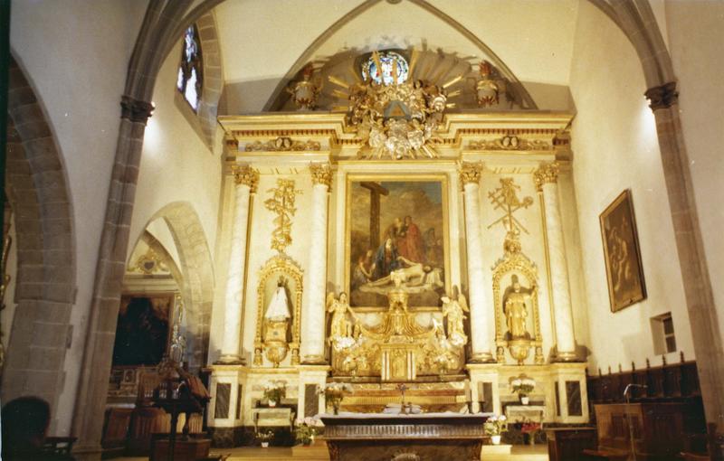 autel, retable (maître-autel), vue d'ensemble