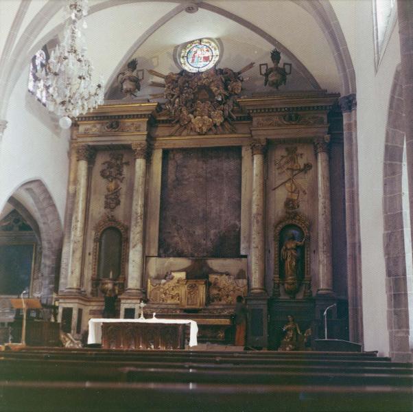 autel, retable (maître-autel), vue d'ensemble