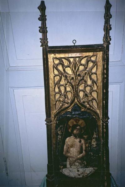 panneau de polyptyque : Christ de douleur à mi-corps - © Ministère de la Culture (France), Médiathèque du patrimoine et de la photographie (objets mobiliers), tous droits réservés
