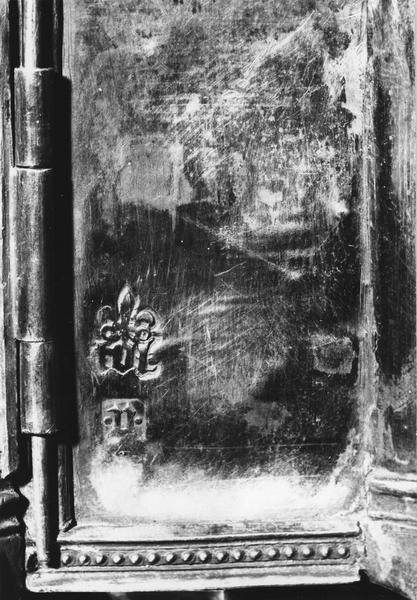 reliquaire, détail de l'inscription - © Ministère de la Culture (France), Médiathèque du patrimoine et de la photographie (objets mobiliers), tous droits réservés
