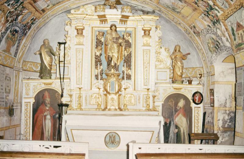 retable, tableau du maître-autel : saint Martin de Tours, saint Blaise