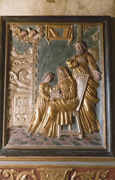 bas-relief : l'éducation de la Vierge - © Ministère de la Culture (France), Médiathèque du patrimoine et de la photographie (objets mobiliers), tous droits réservés