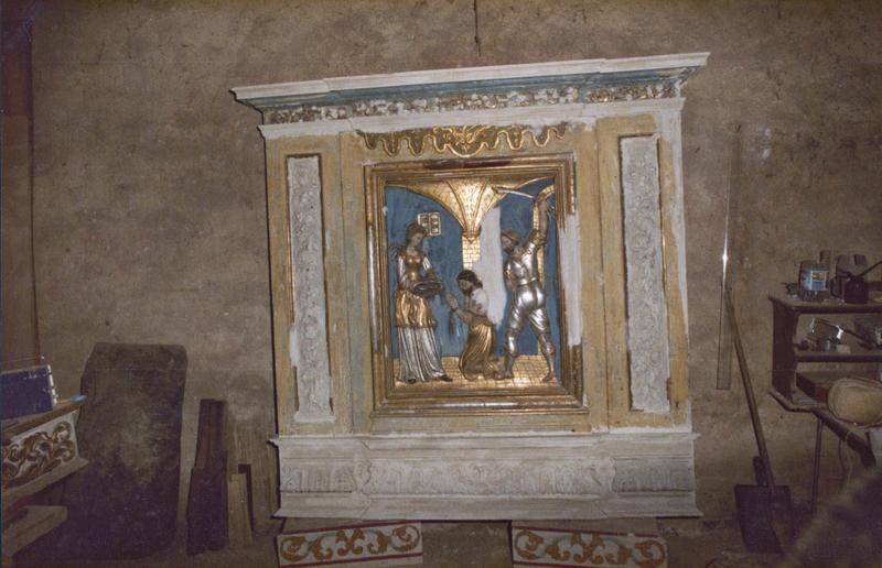 bas-relief : la décollation de saint Jean-Baptiste, vue d'ensemble - © Ministère de la Culture (France), Médiathèque du patrimoine et de la photographie (objets mobiliers), tous droits réservés