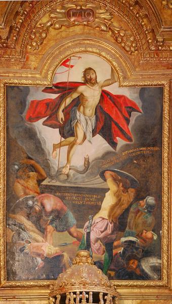 retable du maître-autel, tableau : la Résurrection, vue générale