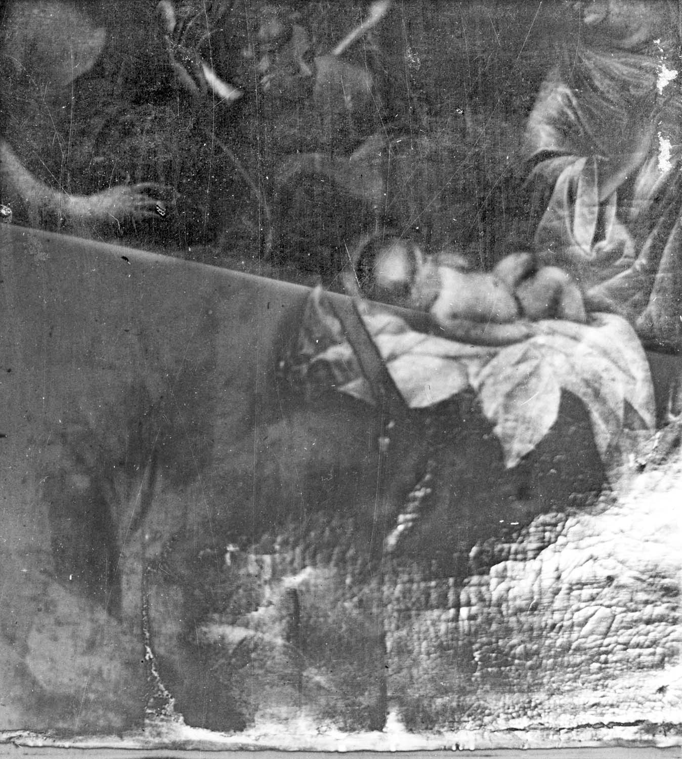 tableau : l'Adoration des Mages, détail