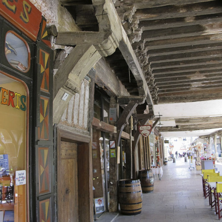 Vue du passage couvert