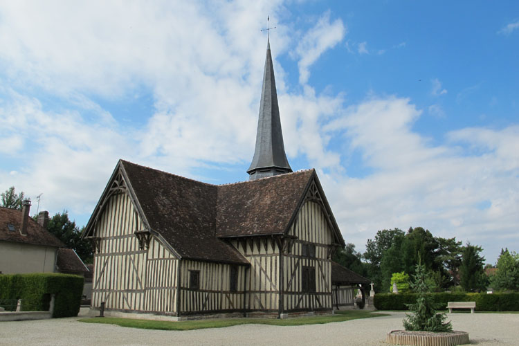 Façade nord ; pan de bois