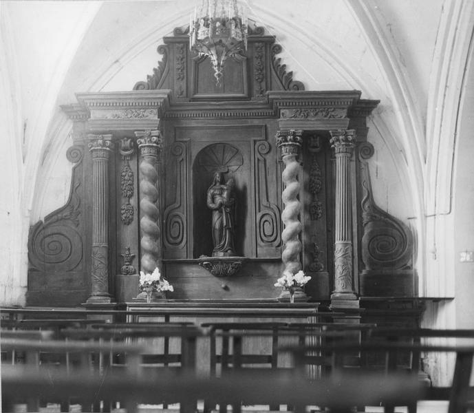 retable (retable architecturé), de la Vierge