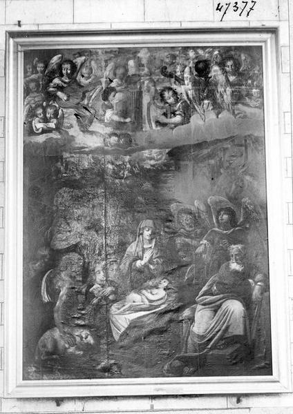 Tableau : l'Adoration des bergers