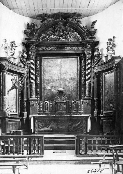 retable du maître-autel (retable architecturé à ailes), vue générale