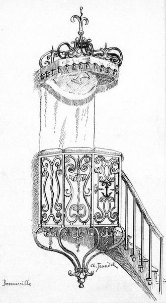 chaire à prêcher, vue générale