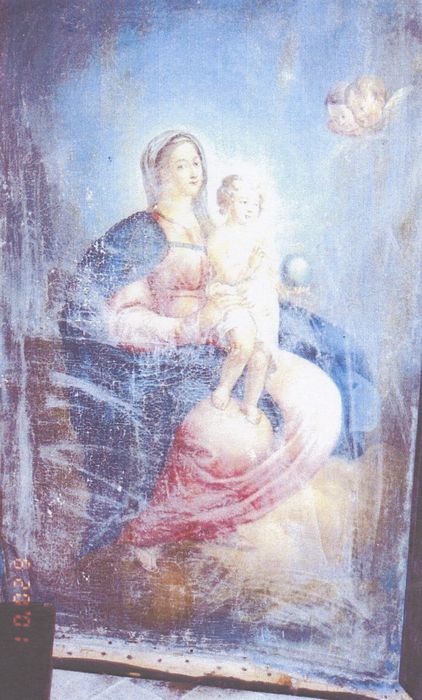 peinture : Vierge à l'Enfant (photocopie numérisée) 