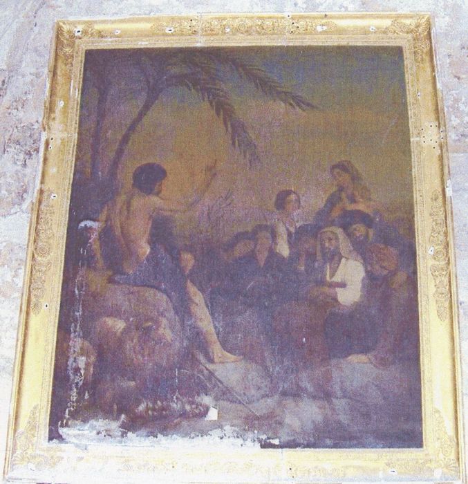 tableau : Prédication de saint Jean-Baptiste (photocopie numérisée) 