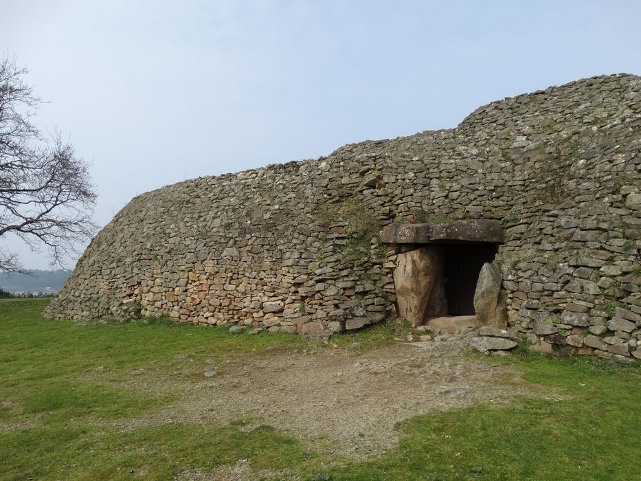 Tumulus-dolmen de l'île Gavrinis : Vue partielle du site