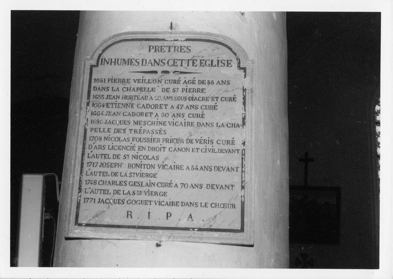 plaque commémorative