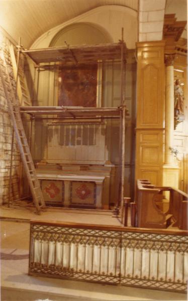 autel en cours de restauration