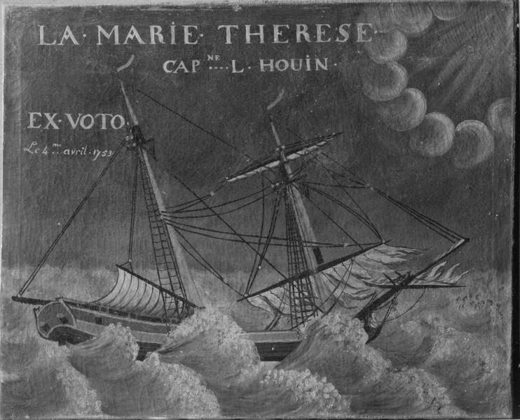 ex-voto, tableau : navire, dit la Marie Thérèse - © Ministère de la Culture (France), Médiathèque du patrimoine et de la photographie (objets mobiliers), tous droits réservés