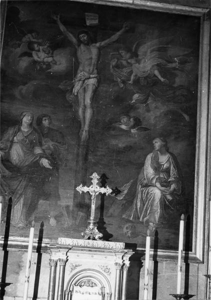 tableau : la Crucifixion avec la Vierge saint Jean et sainte Marie-Madeleine