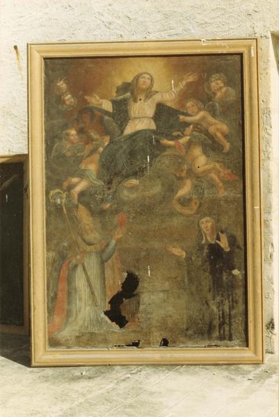 tableau : Vierge avec saint Augustin et une sainte religieuse