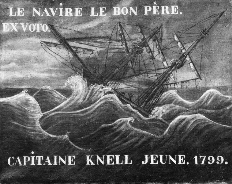 ex-voto, tableau : le navire le bon père