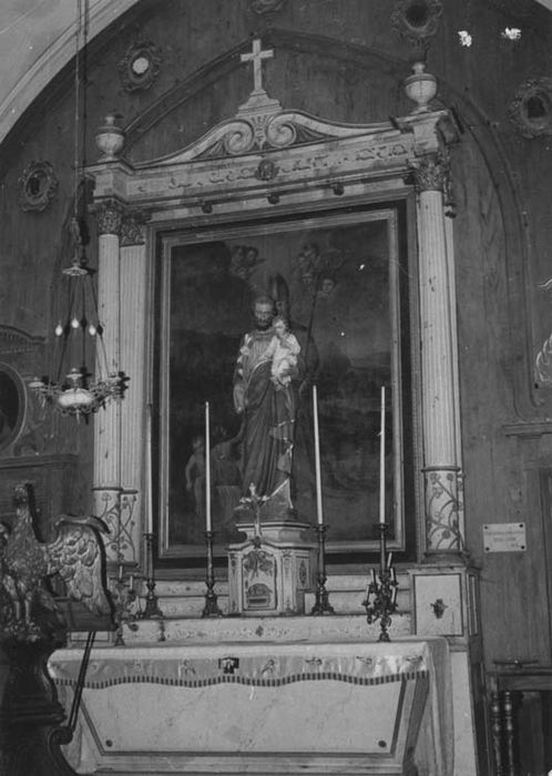 ensemble du retable latéral sud, autel, tabernacle, retable et tableau : Saint Nicolas - © Ministère de la Culture (France), Médiathèque du patrimoine et de la photographie, diffusion GrandPalaisRmn Photo