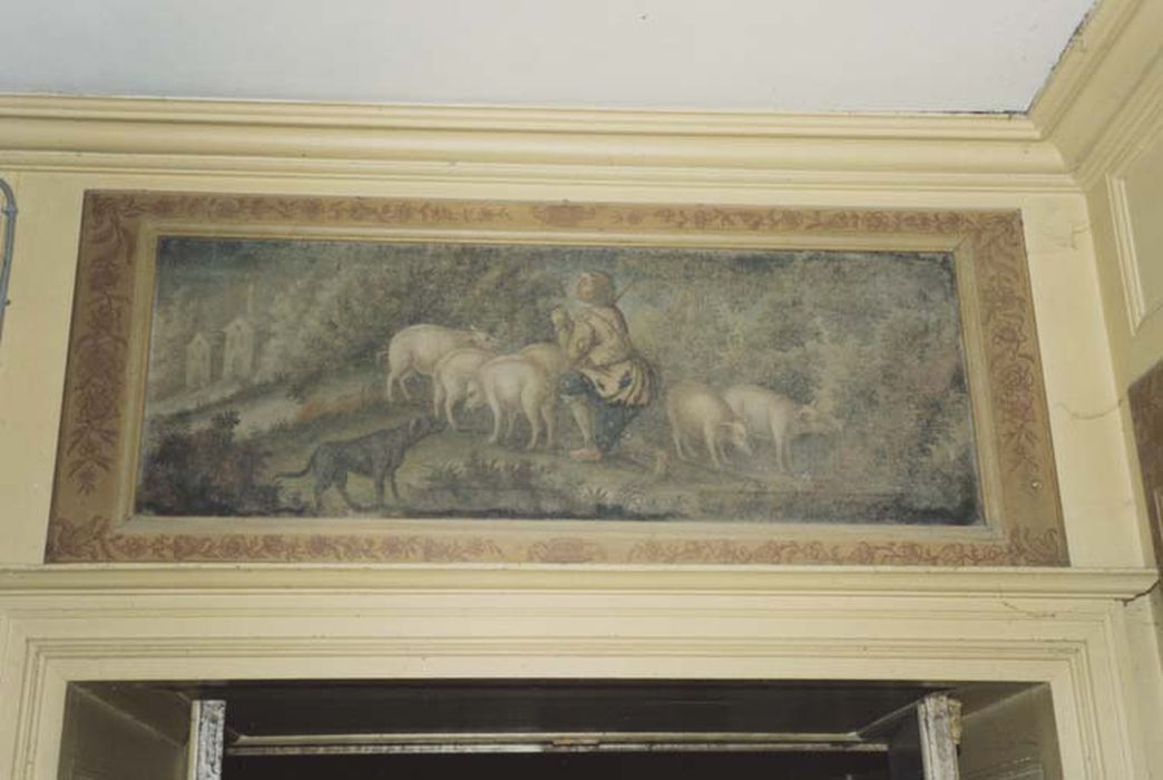tableau (dessus-de-porte) : Un bon pasteur