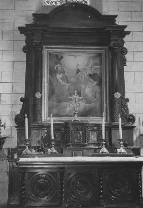 maître-autel, retable, tabernacle et tableau : La Trinité