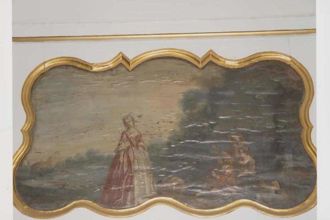 dessus-de-porte : Scène pastorale avec trois jeunes bergers et une dame - © Ministère de la Culture (France), Médiathèque du patrimoine et de la photographie, diffusion GrandPalaisRmn Photo