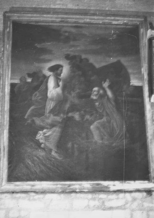 tableau : Le Christ et saint Pierre marchant sur les eaux