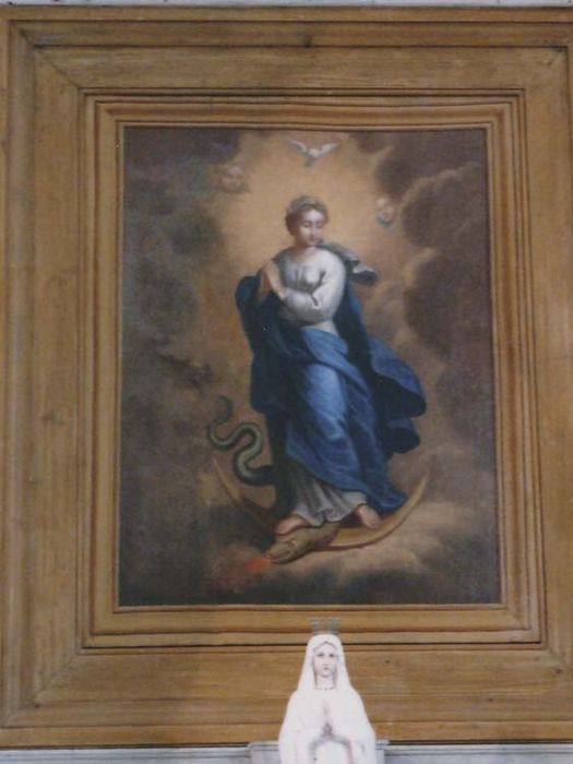 tableau et son cadre détail : Immaculée Conception - © Ministère de la Culture (France), Médiathèque du patrimoine et de la photographie, diffusion GrandPalaisRmn Photo