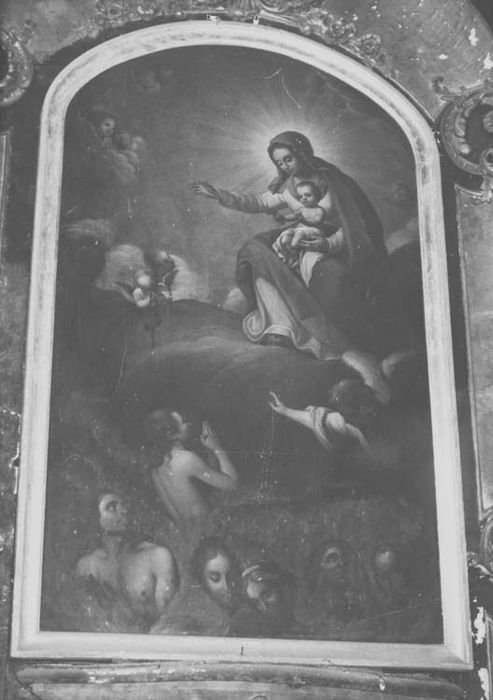 tableau : la Vierge à l'Enfant intercédant pour les âmes du Purgatoire - © Ministère de la Culture (France), Médiathèque du patrimoine et de la photographie, diffusion GrandPalaisRmn Photo