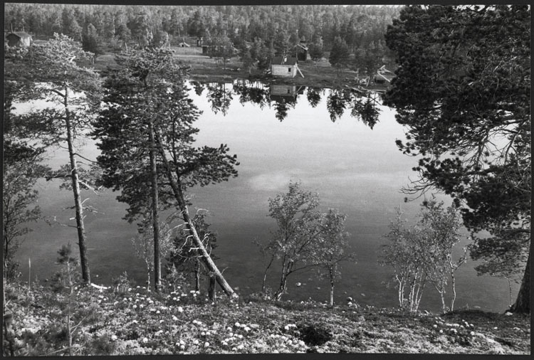 Maisonnettes au bord d'un fleuve