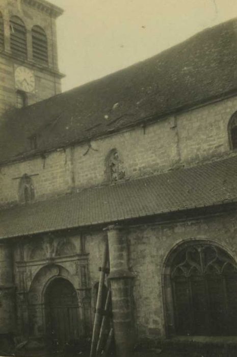 façade latérale sud-est, vue partielle