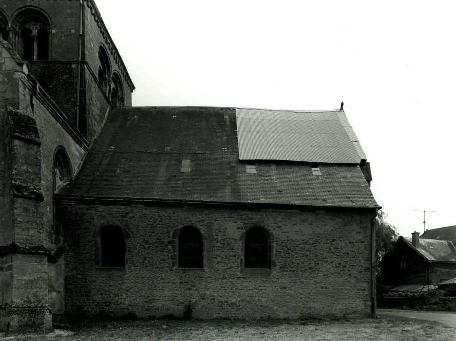 façade latérale nord, vue partielle