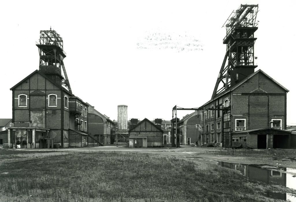 vue générale des bâtiments du site