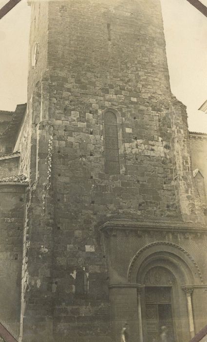 clocher, élévation nord, vue partielle