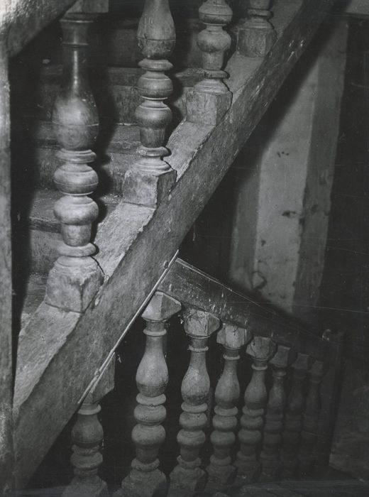 escalier, détail des balustres