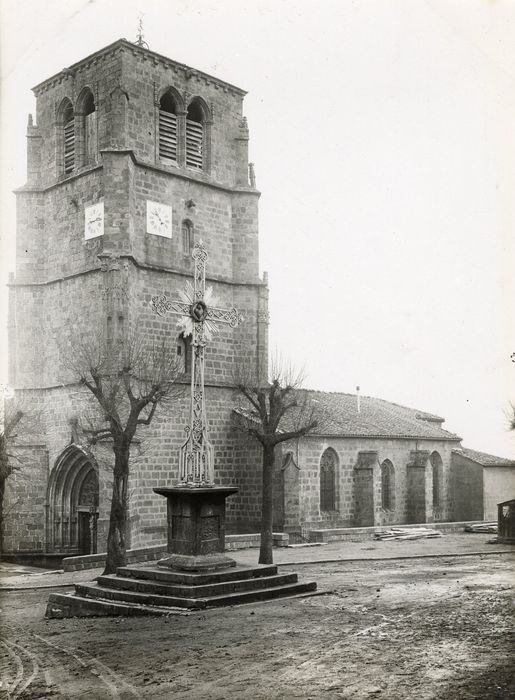 clocher, élévations sud et ouest