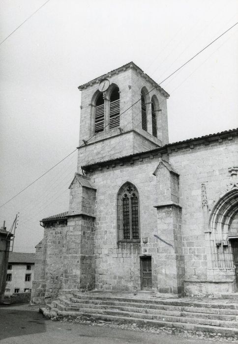 façade latérale sud, vue partielle