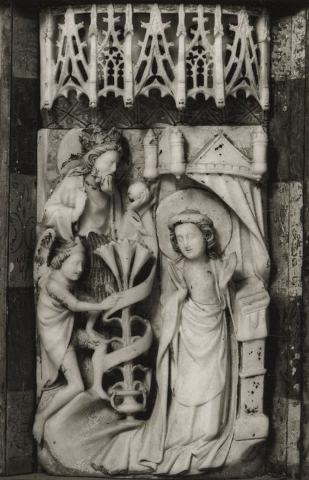 retable des vies de la Vierge et de saint Georges, détail