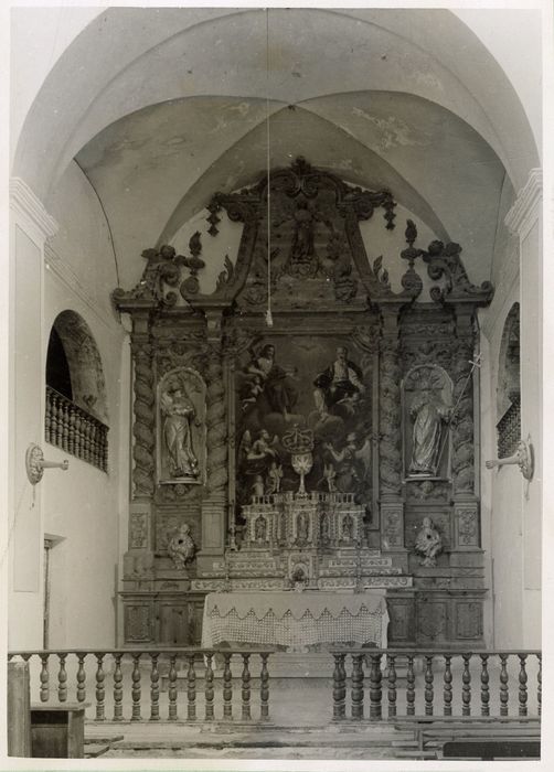 église : maître-autel, retable, tableau : Trinité (la)