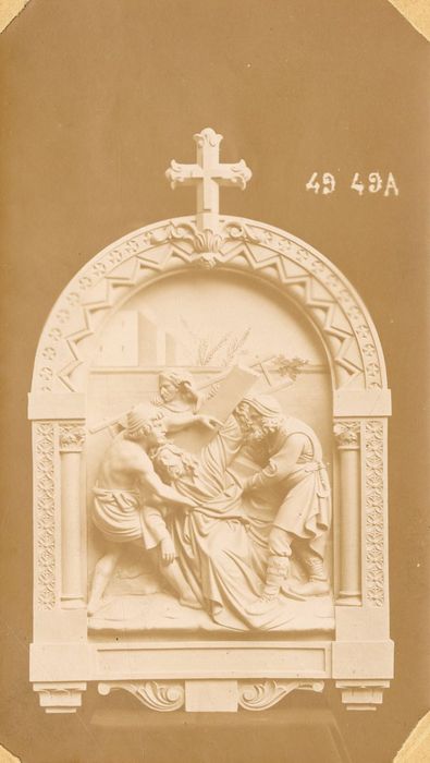 Bas-relief (chemin de croix), détail d’une station