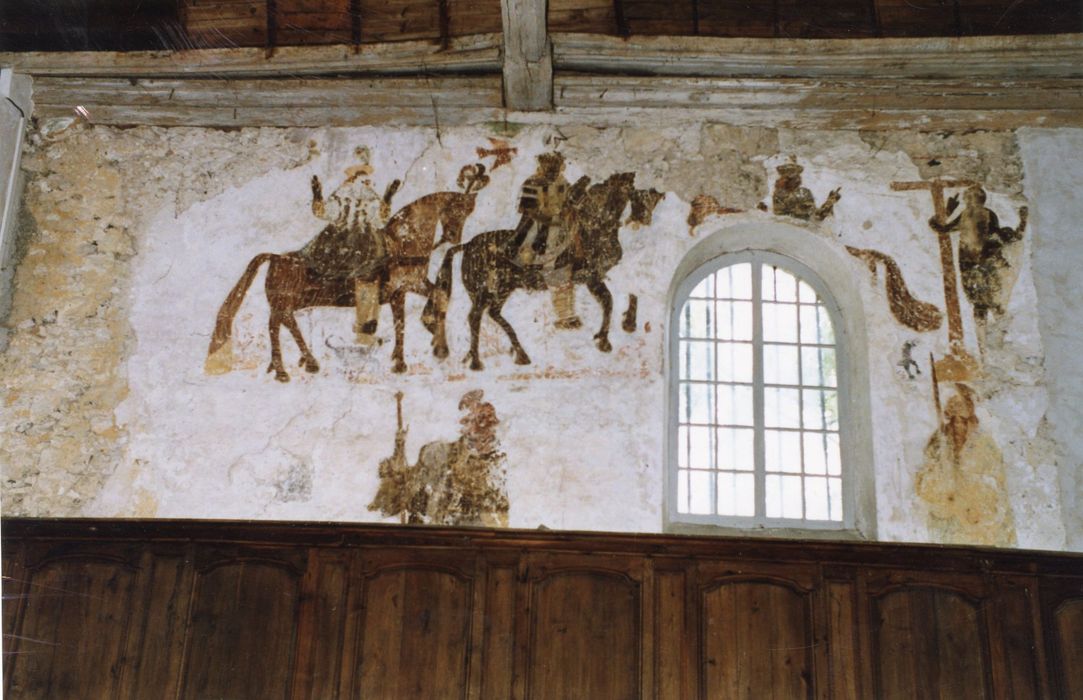 peinture monumentale dit des trois morts et des trois vifs