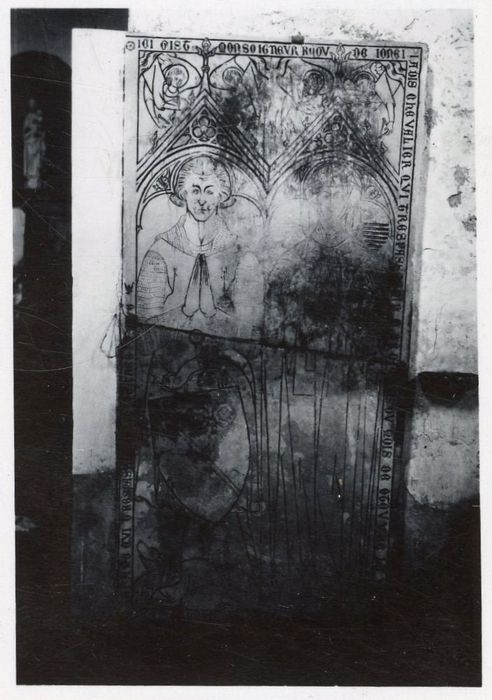 dalle funéraire de Raoul de Jonei et de sa femme - © Ministère de la Culture (France), Médiathèque du patrimoine et de la photographie, Tous droits réservés