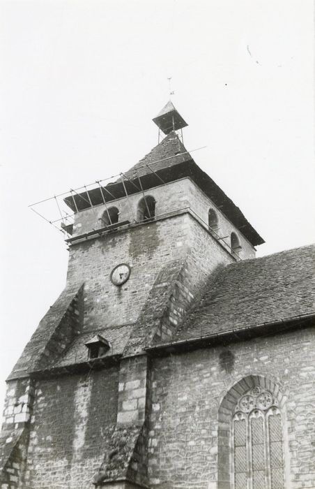 clocher, élévations sud et est