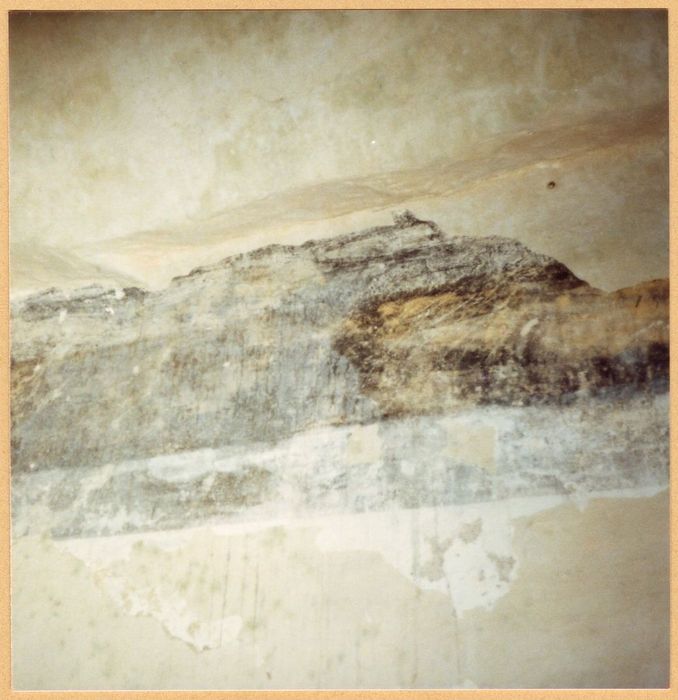 chapelle nord, peinture monumentale (fragment d’une litre seigneuriale), détail