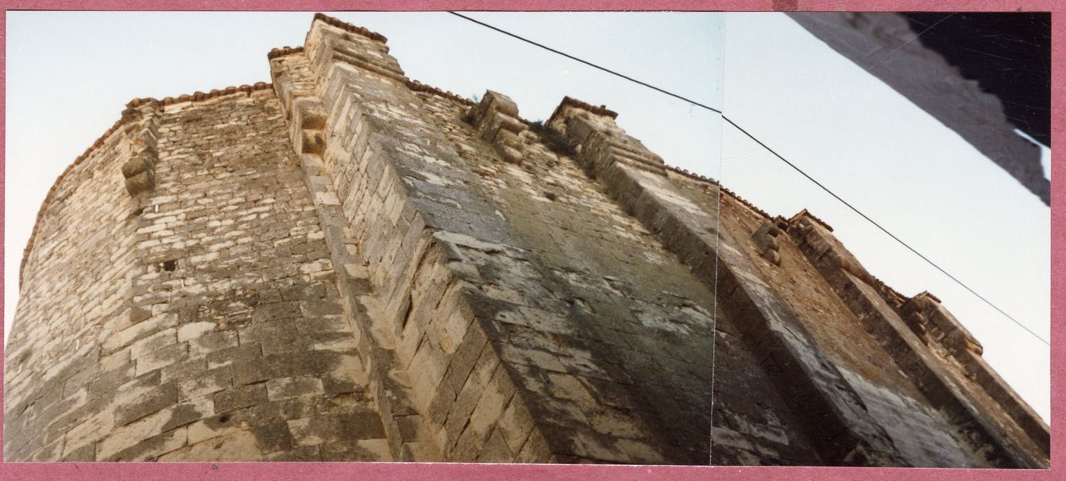 façade latérale nord, vue partielle