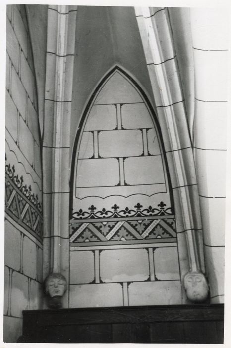 chapelle latérale, vue départ de la voûte