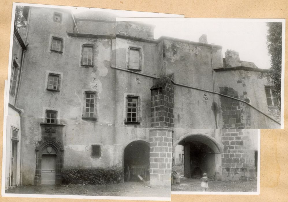 cour intérieure, façade ouest